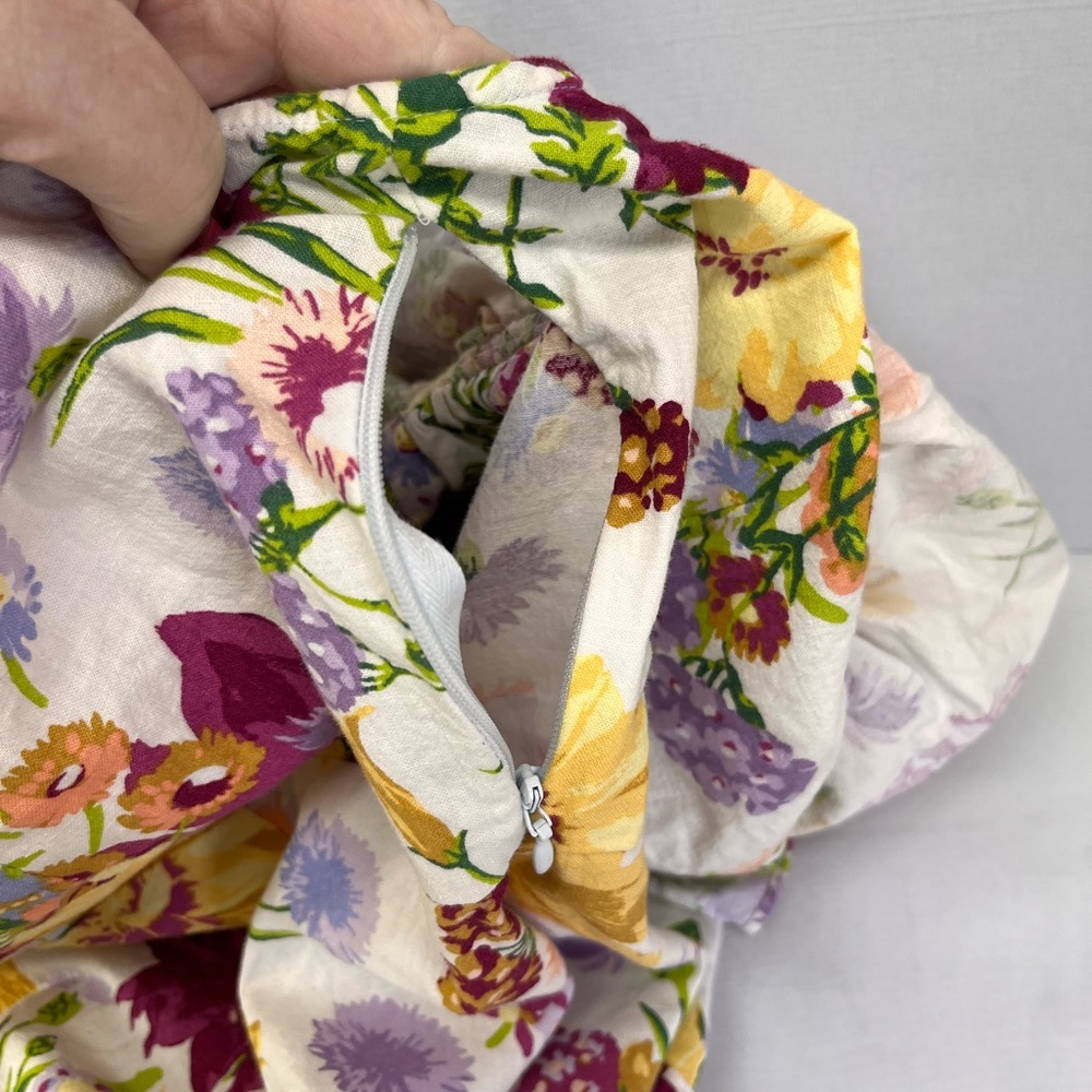H&M White Off-Shoulder Floral Dress‎ with Yellow & Pink Accents - Picture 8 of 8